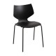 Silla Ceply Negro de polipropileno y acero reforzado