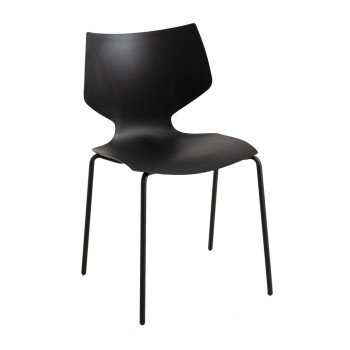 Silla Ceply Negro de polipropileno y acero reforzado