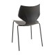 Silla Ceply Negro de polipropileno y acero reforzado
