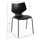 Silla Ceply Negro de polipropileno y acero reforzado