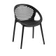 Silla Danle Negro de polipropileno