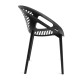 Silla Danle Negro de polipropileno