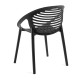 Silla Danle Negro de polipropileno