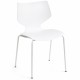 Silla Ceply Blanco de polipropileno y acero reforzado
