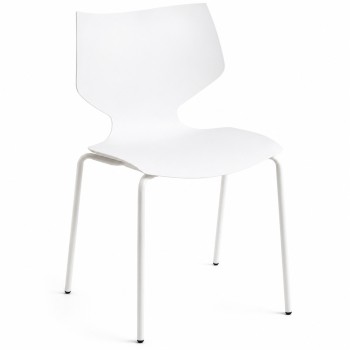 Silla Ceply Blanco de polipropileno y acero reforzado
