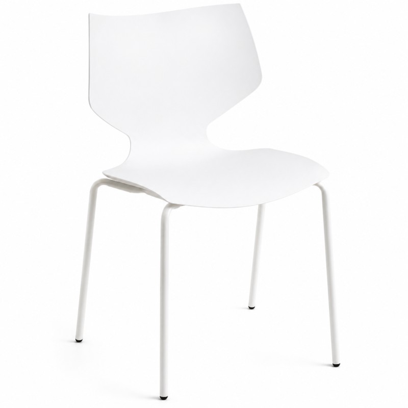 Silla Ceply Blanco de polipropileno y acero reforzado