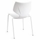 Silla Ceply Blanco de polipropileno y acero reforzado