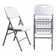 Silla BEACH NEW, plegable, metal, gris, polietileno blanco