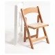 Silla Plegable LIVIA de Madera color Haya con Cojín