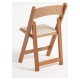 Silla Plegable LIVIA de Madera color Haya con Cojín