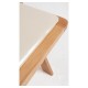 Silla Plegable LIVIA de Madera color Haya con Cojín