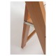 Silla Plegable LIVIA de Madera color Haya con Cojín