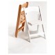Silla Plegable LIVIA de Madera color Blanco con Cojín