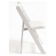 Silla Plegable LIVIA de Madera color Blanco con Cojín