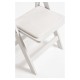 Silla Plegable LIVIA de Madera color Blanco con Cojín