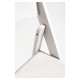 Silla Plegable LIVIA de Madera color Blanco con Cojín