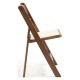 Silla Plegable ADELA de Polipropileno imitación Madera color Roble Claro con Cojín