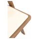 Silla Plegable ADELA de Polipropileno imitación Madera color Roble Claro con Cojín