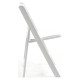 Silla Plegable ADELA de Polipropileno color Blanco con Cojín