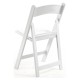 Silla Plegable ADELA de Polipropileno color Blanco con Cojín