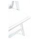 Silla Plegable ADELA de Polipropileno color Blanco con Cojín