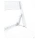 Silla Plegable ADELA de Polipropileno color Blanco con Cojín