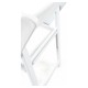 Silla Plegable ADELA de Polipropileno color Blanco con Cojín