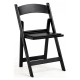 Silla Plegable ADELA de Polipropileno color Negro con Cojín