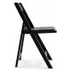 Silla Plegable ADELA de Polipropileno color Negro con Cojín