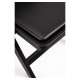 Silla Plegable ADELA de Polipropileno color Negro con Cojín