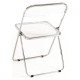 Silla Plegable MYTA de Policarbonato Transparente y Acero Reforzado