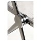 Silla Plegable MYTA de Policarbonato Transparente y Acero Reforzado