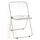 Silla Plegable MYTA de Policarbonato Transparente y Acero Reforzado