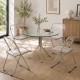 Silla Plegable MYTA de Policarbonato Transparente y Acero Reforzado