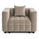 Sillón LORING, tejido velvet gris claro 25