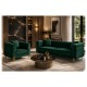 Sillón LARIOS, tejido velvet verde oscuro 42