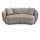 Sofá Rachel, 3 plazas, tejido velvet gris claro 25