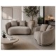 Sofá Rachel, 2 plazas, tejido velvet gris claro 25