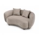 Sofá Rachel, 2 plazas, tejido velvet gris claro 25
