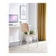 Sillón FUNCHAL 97, apilable, polipropileno blanco y beige