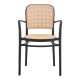 Sillón FUNCHAL 97, apilable, polipropileno negro y beige
