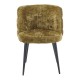 Silla BERG, metal, tapizado tejido cremona verde