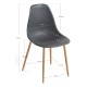 Silla Cleny Gris oscuro de polipropileno