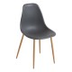 Silla Cleny Gris oscuro de polipropileno