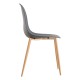 Silla Cleny Gris oscuro de polipropileno