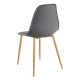 Silla Cleny Gris oscuro de polipropileno