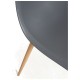 Silla Cleny Gris oscuro de polipropileno