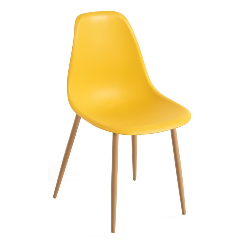 Silla Cleny Amarillo de polipropileno