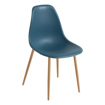 Silla Cleny Azul Petr&oacute;leo de polipropileno