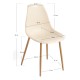 Silla Cleny Beige de polipropileno